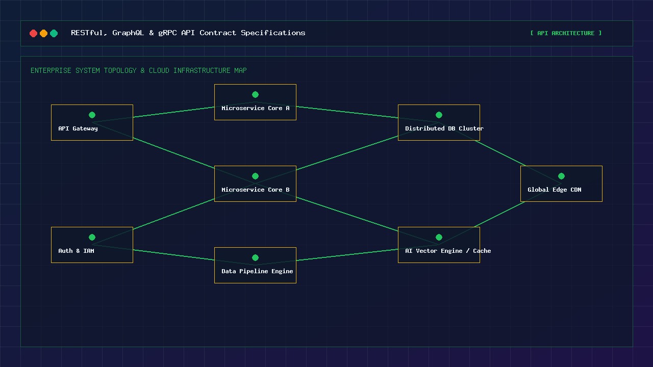 REST, GraphQL, and gRPC contract architecture interface